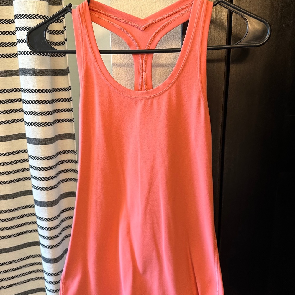 Lululemon Sz 2 Tank, bright Coral